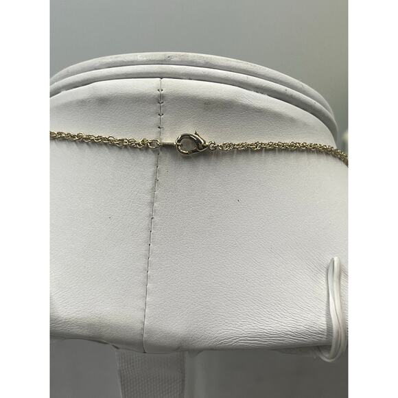 Vintage Green Guilloché Enamel Crystal Egg Gold Plated Pendant Necklace - Picture 5 of 6